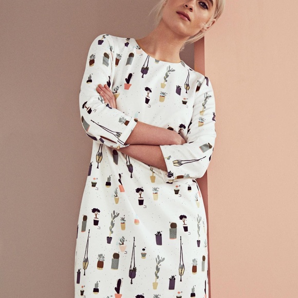 New Ted Baker Giley Cactus Print Shift Dress - Picture 2 of 9